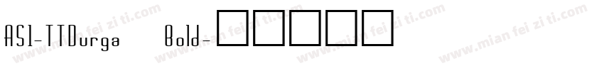 AS1-TTDurga Bold字体转换